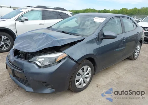 2015 Toyota Corolla Le из США, поврежденный, VIN 2T1BURHE5FC311925
